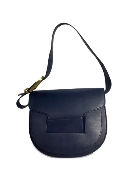 Geanta de piele Tory Burch din piele albastru