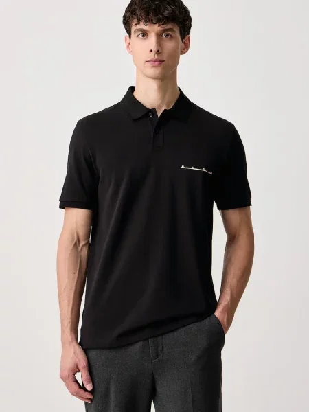 Tricou polo Hugo negru