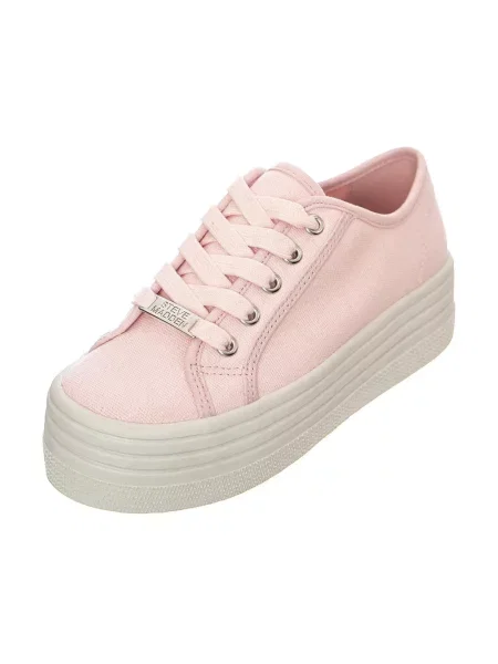 Sneakersy Steve Madden sznurowane różowe
