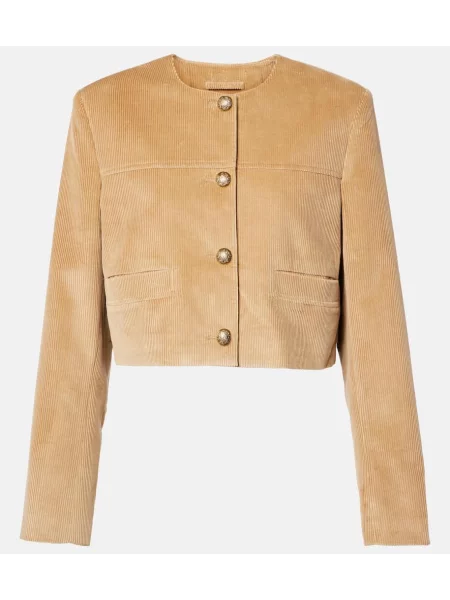 Jakna Citizens Of Humanity iz rebrastega žameta bež