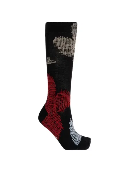 Șosete Vivienne Westwood tricotate cu autograf negru