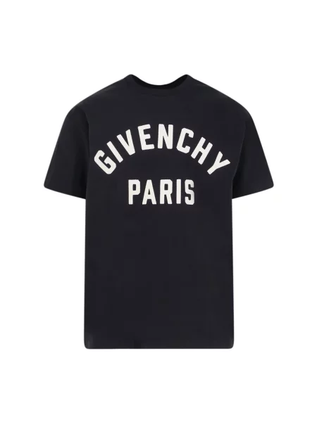 Haftowana koszulka Givenchy czarna