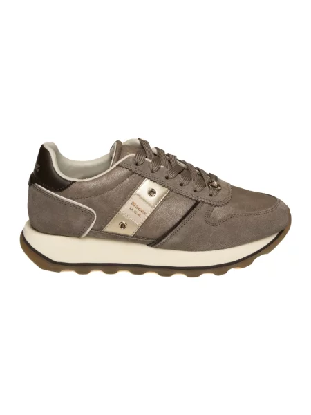 Sneakersy Blauer skórzane beżowe