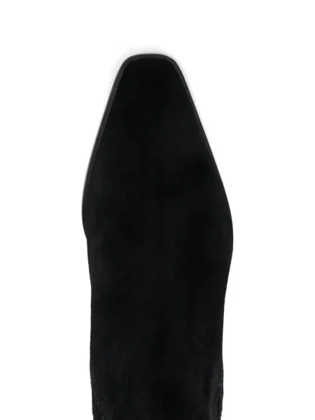 Botine Aeyde din piele de căprioară negru