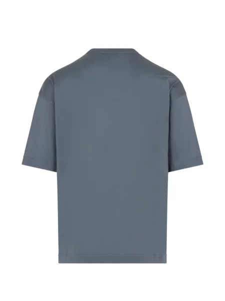 Tricou Kiton cu broderie gri