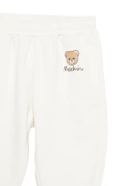 Spodnie dziecięce Moschino białe