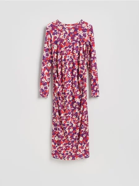 Reserved Rochie cu conținut ridicat de multicolor