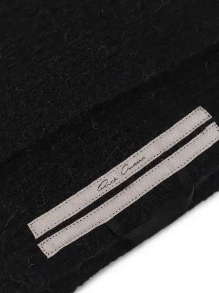 Fular Rick Owens tricotate negru