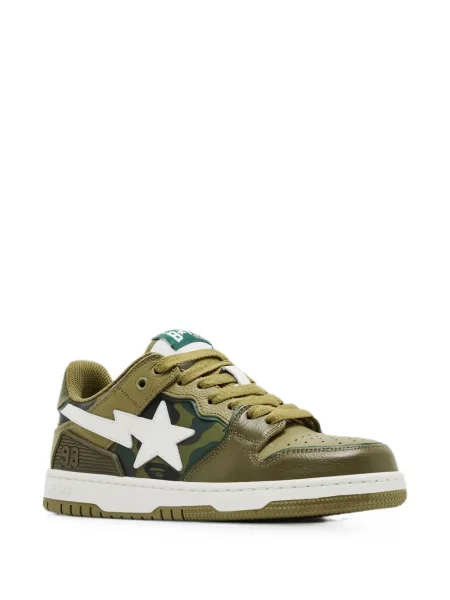 Sneakerși A Bathing Ape® cu imagine cu model camuflaj verde