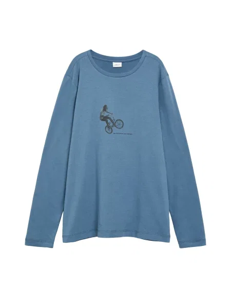 S.Oliver Tricou albastru / gri negru