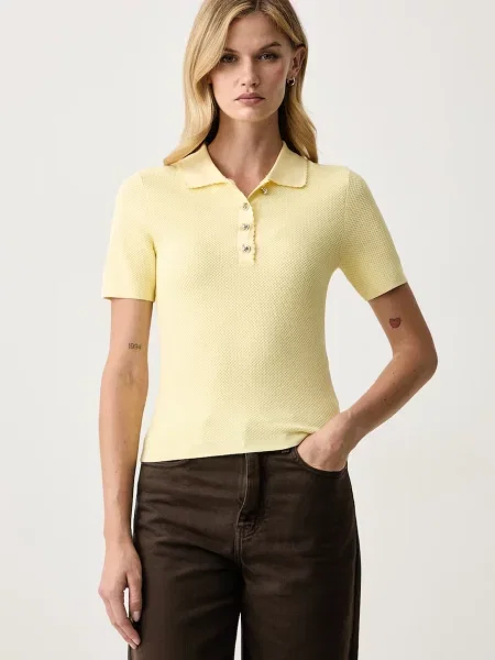 Tricou polo Morgan galben
