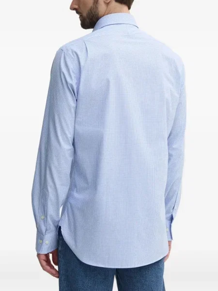 Dzianinowe haftowane sneakersy Polo Ralph Lauren garniturowe niebieskie