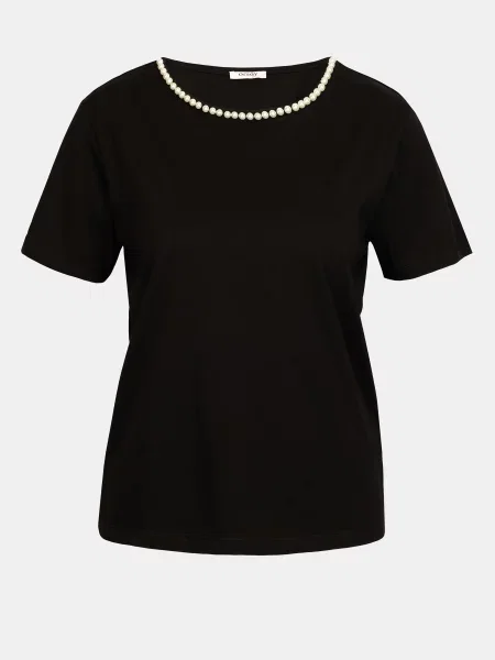 Tricou Orsay cu aplicații negru