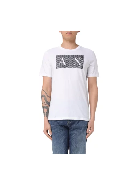 Koszulka Armani Exchange z nadrukiem biała