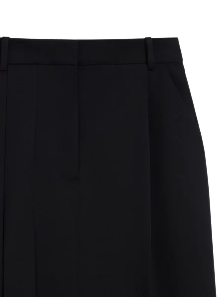 Fustă midi Givenchy de lână negru