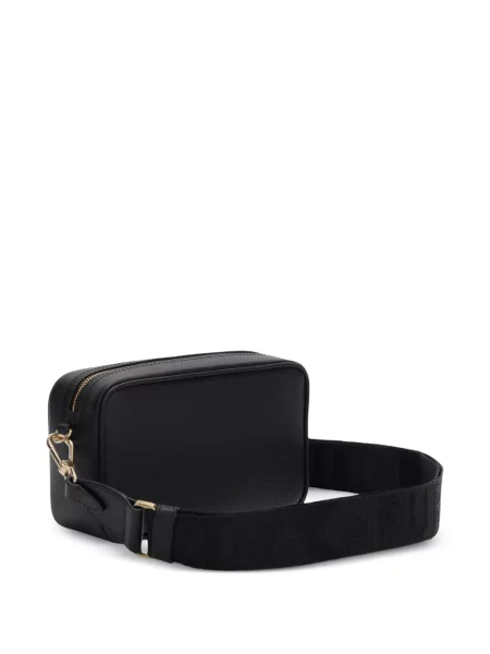 Τσάντα χιαστί Furla κλασική με αυτόγραφο μαύρο