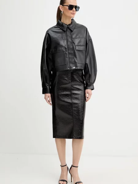 Guess kurtka FLAMINIA przejściowa oversize czarny