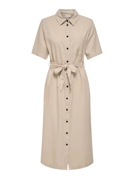 ONLY Dolga srajca ONLCaro temno bež