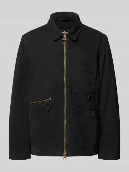Kurtka koszulowa o kroju regular fit z czystej bawełny model ‘COVE’ Barbour czarna