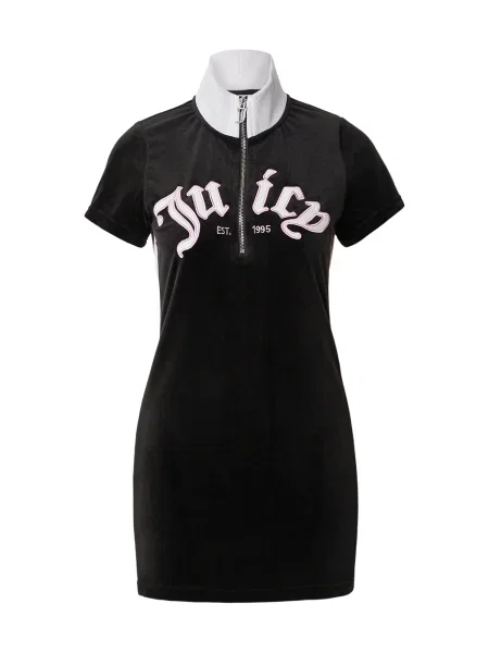 Juicy Couture Obleka CLASIC roza / črna bela