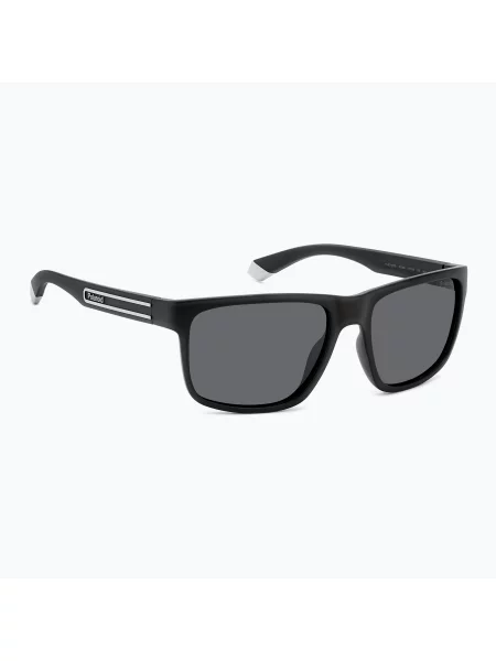 Okulary przeciwsłoneczne Polaroid PLD matte black/grey polarized czarne