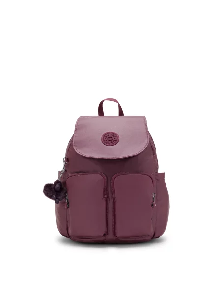 KIPLING Rucsac City Pocket S vin roșu