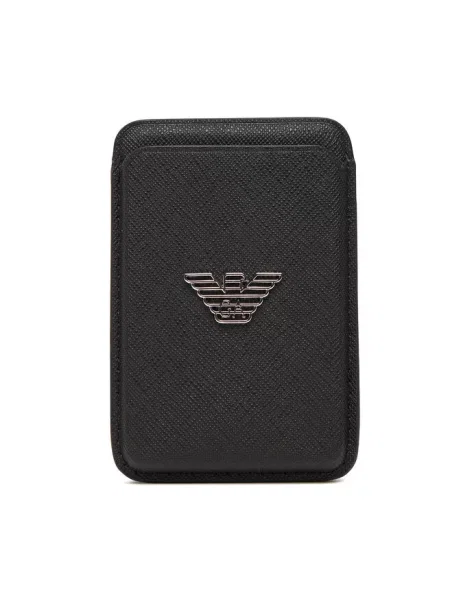 Etui na karty kredytowe Emporio Armani czarny