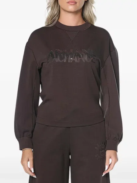 Hanorac Armani Exchange cu autograf maro