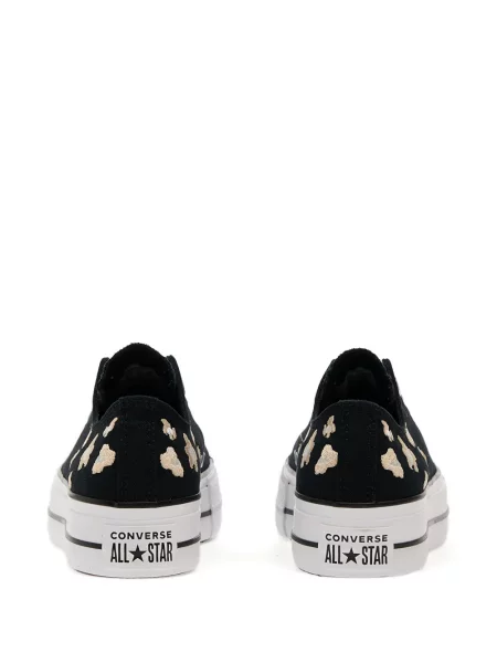 Sneakerși Converse Chuck 70 cu platformă cu imagine cu model leopard gri