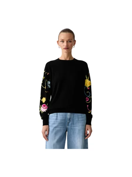 Dzianinowy sweter Kenzo czarny