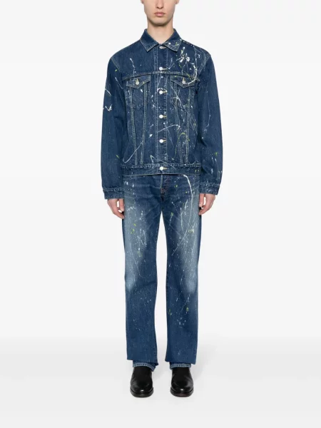 Proste jeansy Yohji Yamamoto niebieskie