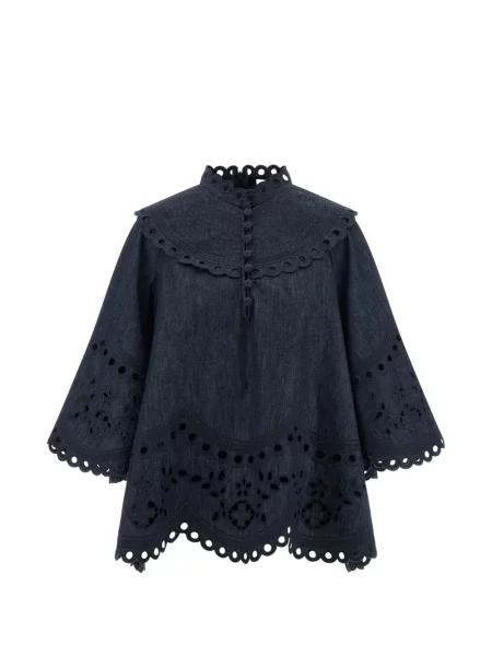 Top Zimmermann cu broderie albastru