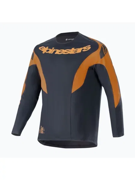 Ciclism tricou cu mânecă lungă Alpinestars negru