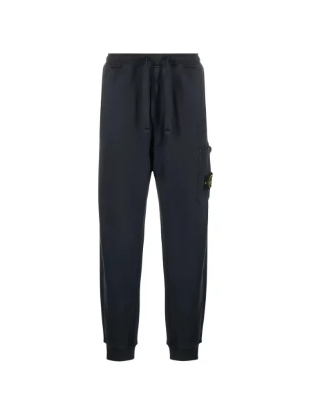 Spodnie dresowe Stone Island z kamieniami niebieskie