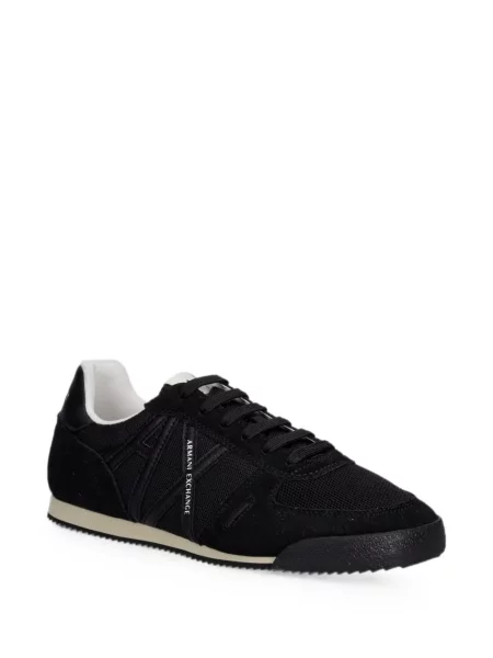 Sneakerși Armani Exchange cu autograf negru
