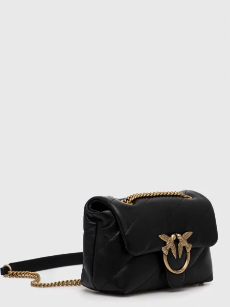 Шкіряна сумочка Pinko чорний