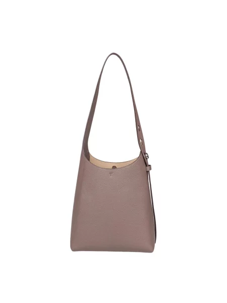 Torebka hobo Tory Burch skórzana beżowa
