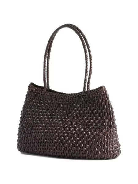 Geantă shopper Dragon Diffusion din piele maro