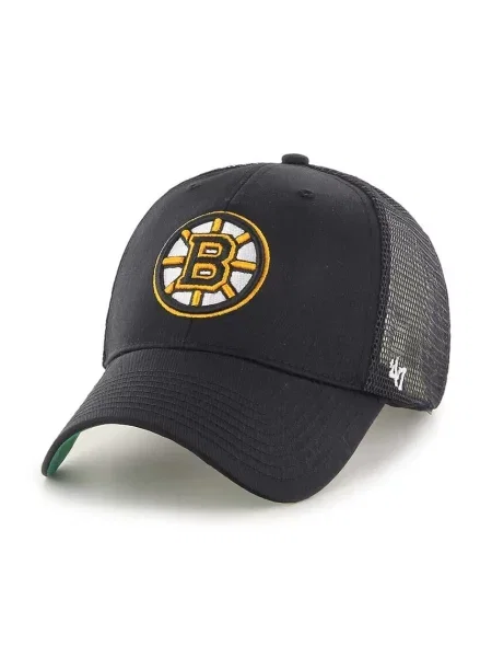 Шапка с козирка 47 brand NHL Boston Bruins с апликация черно