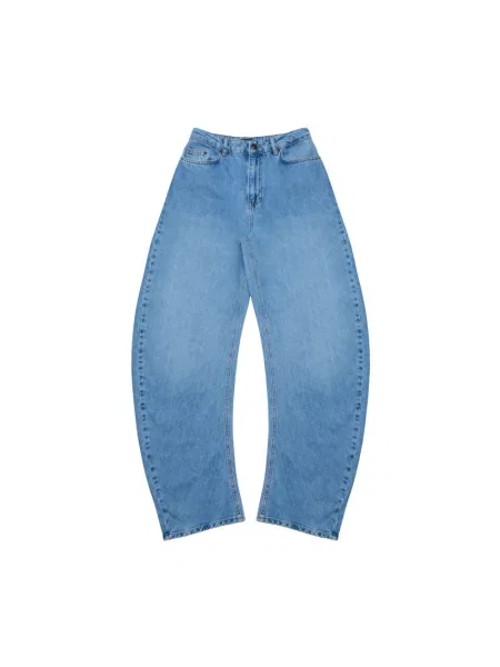 Szerokie jeansy Rotate Birger Christensen niebieskie