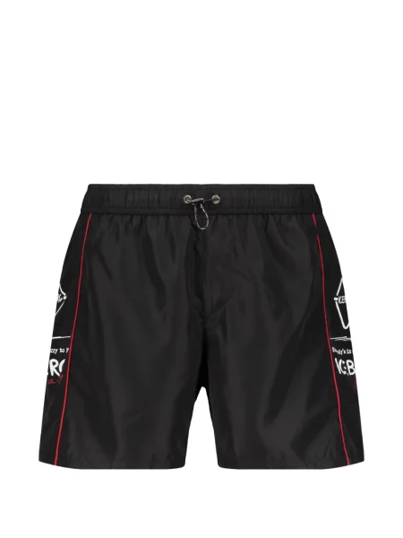 Slip de baie Iceberg cu imagine negru