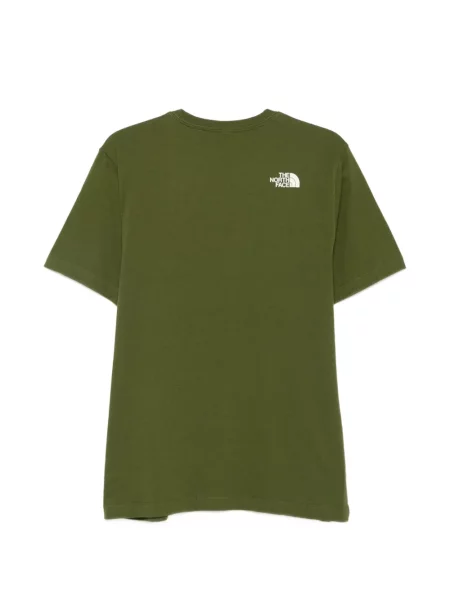 Tricou The North Face cu autograf verde