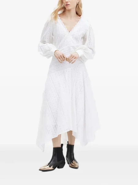 Rochie Allsaints asimetrică alb