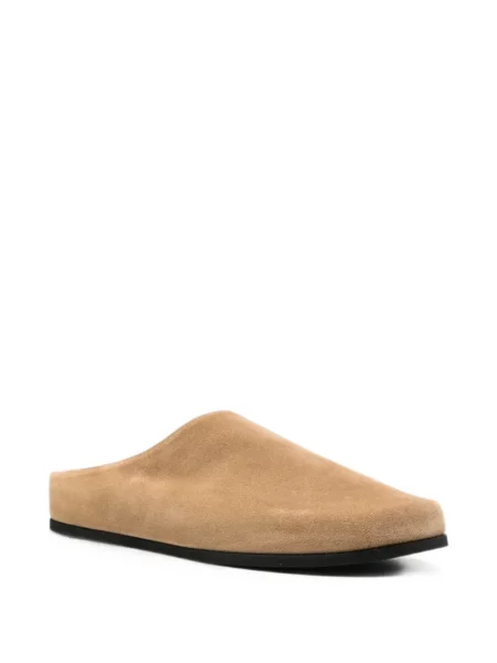 Papuci tip mules Dear Frances din piele de căprioară