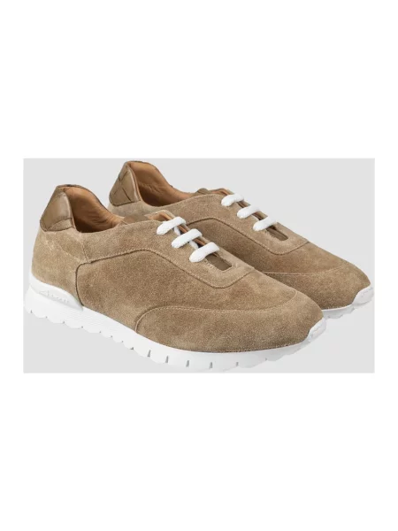 Sneakersy Kiton zamszowe beżowe
