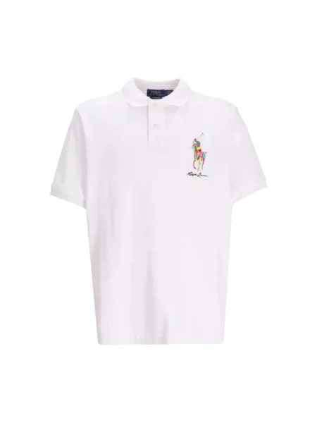 Koszulka polo o kroju classic fit z wyhaftowanym logo Polo Ralph Lauren białe