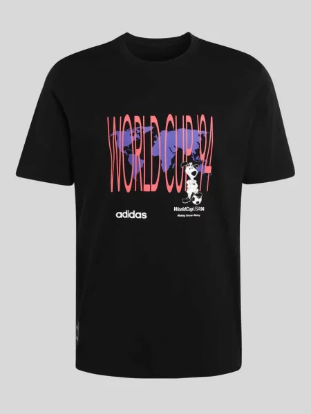 T-shirt o kroju regular fit z czystej bawełny Adidas Originals czarna