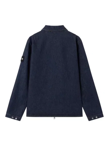 Kurtka koszulowa Stone Island z kamieniami niebieska
