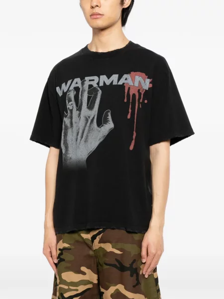Tricou Warman cu imagine negru