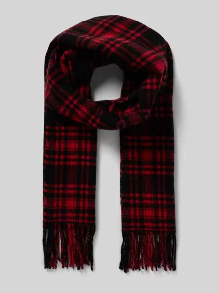 Szal z wystrzępieniami Polo Ralph Lauren czerwona